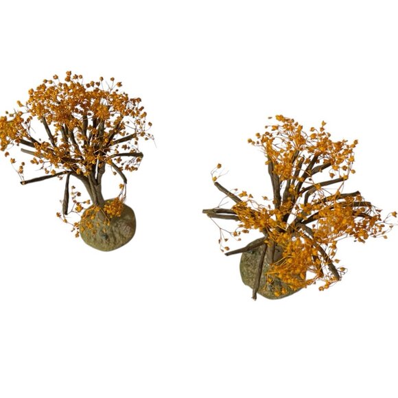 Lemax Village 2000 Autumn Oak set 2 Fall Halloween Trees Christmas 04505a 5” - Picture 3 of 5